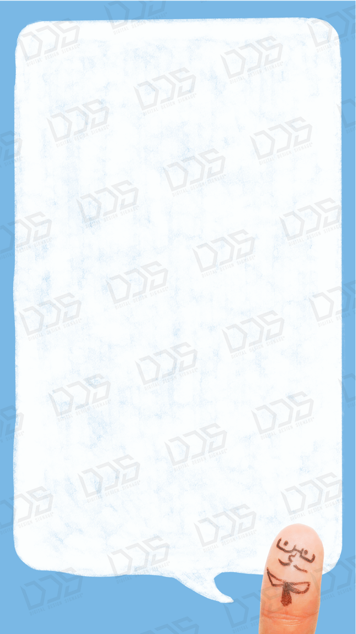 Dds デジタルデザインサイネージ 用途いろいろ 吹き出しのテンプレート 青