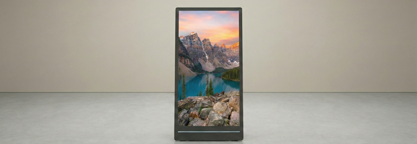 55インチ屋外用インチポータブルサイネージ（充電式）