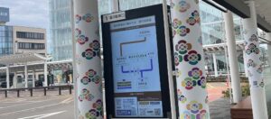 福井駅東口前サイネージ