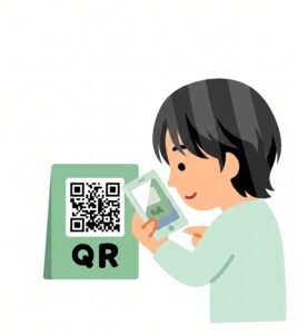 QRコード読み取りイメージ画像